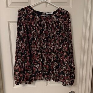 Ricki's Black and Red Floral Blouse